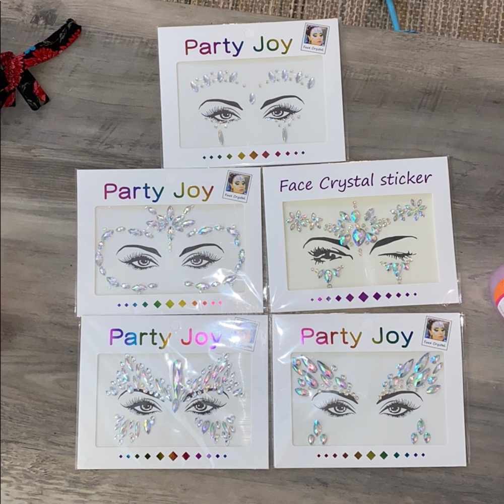 Face Crystals for Costume or Music Festival
